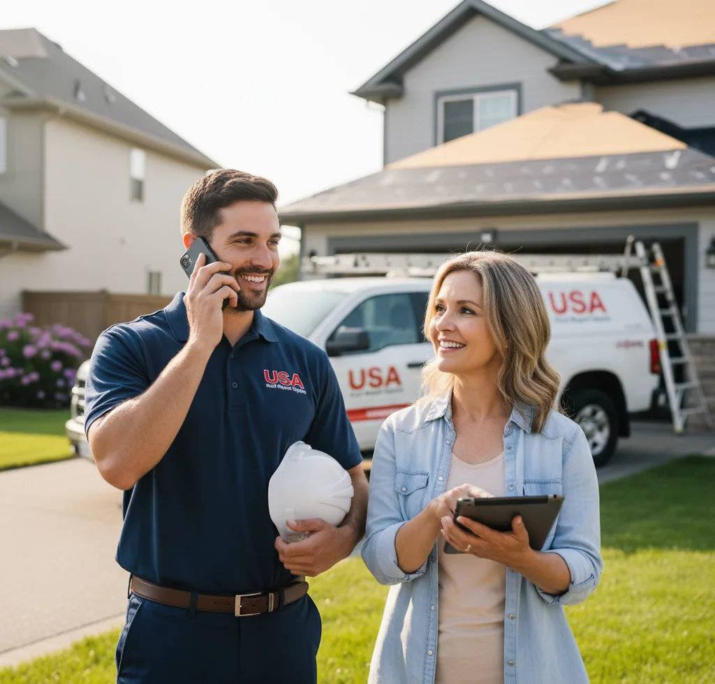USA Roof Repair Experts customer support in Hunt